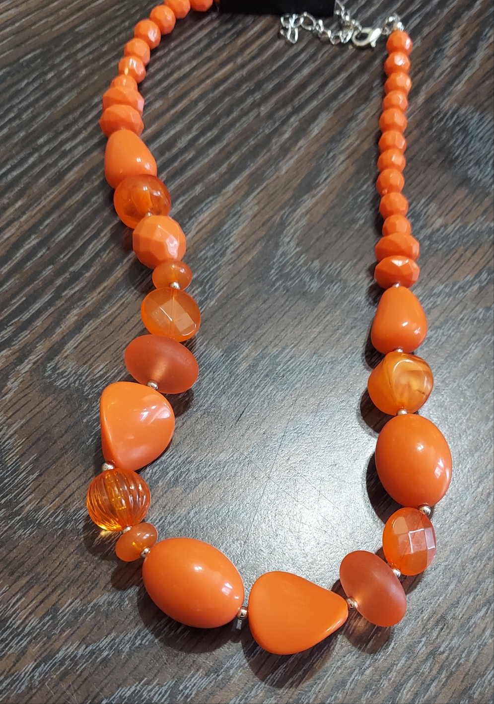Tropical Tsunami-Orange Necklace