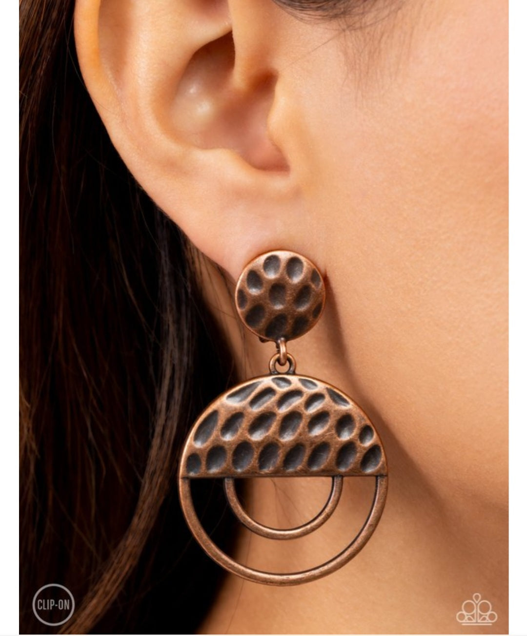 Southern Souvenir- Copper Clip On Earrings