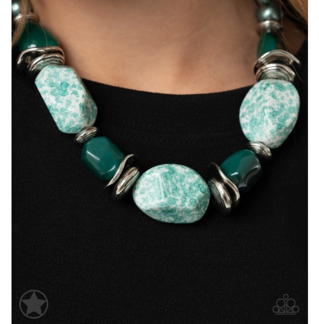 In Good Glazes- Blue Necklace