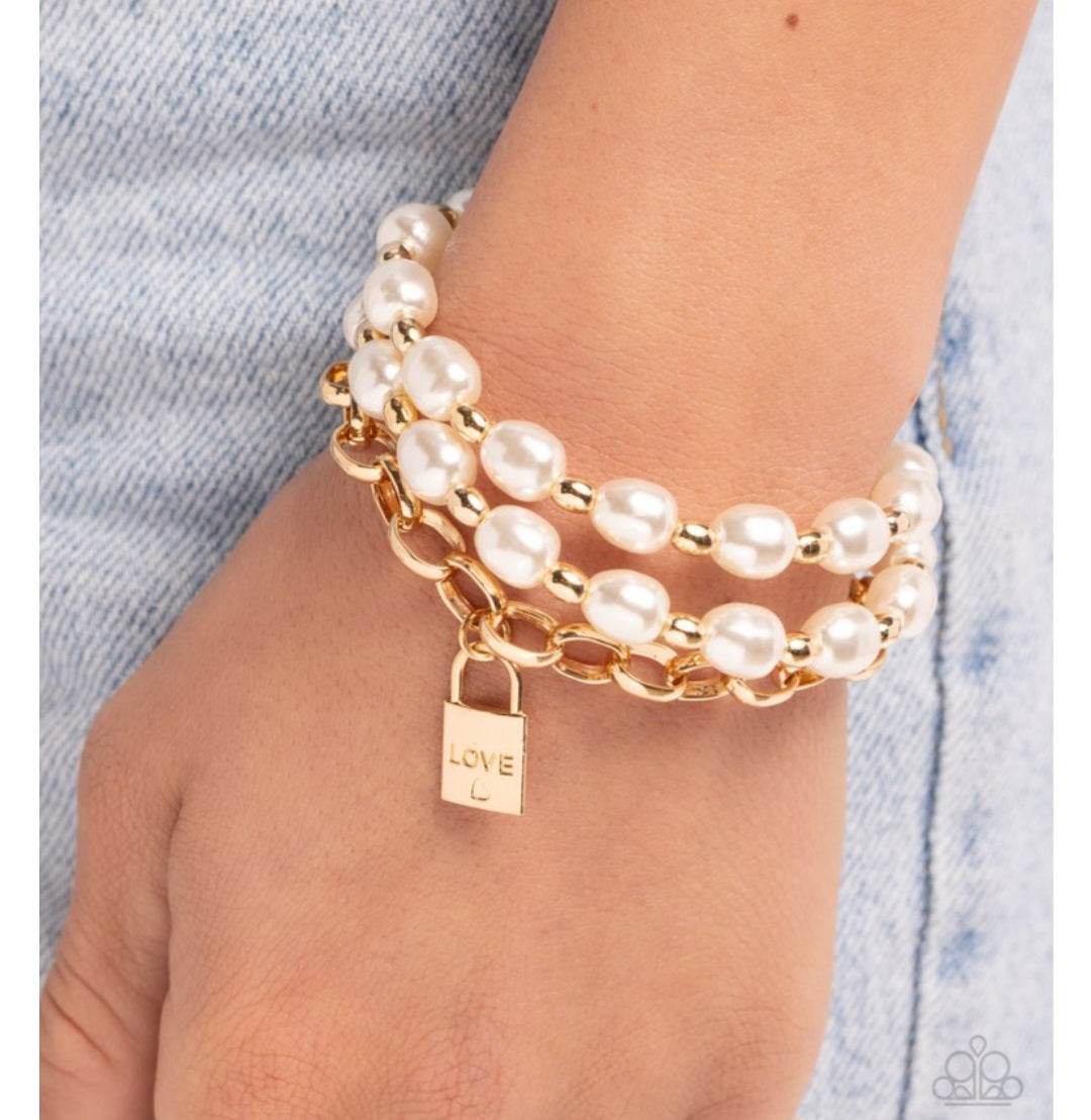 Love- Locked Legacy-Gold Bracelet