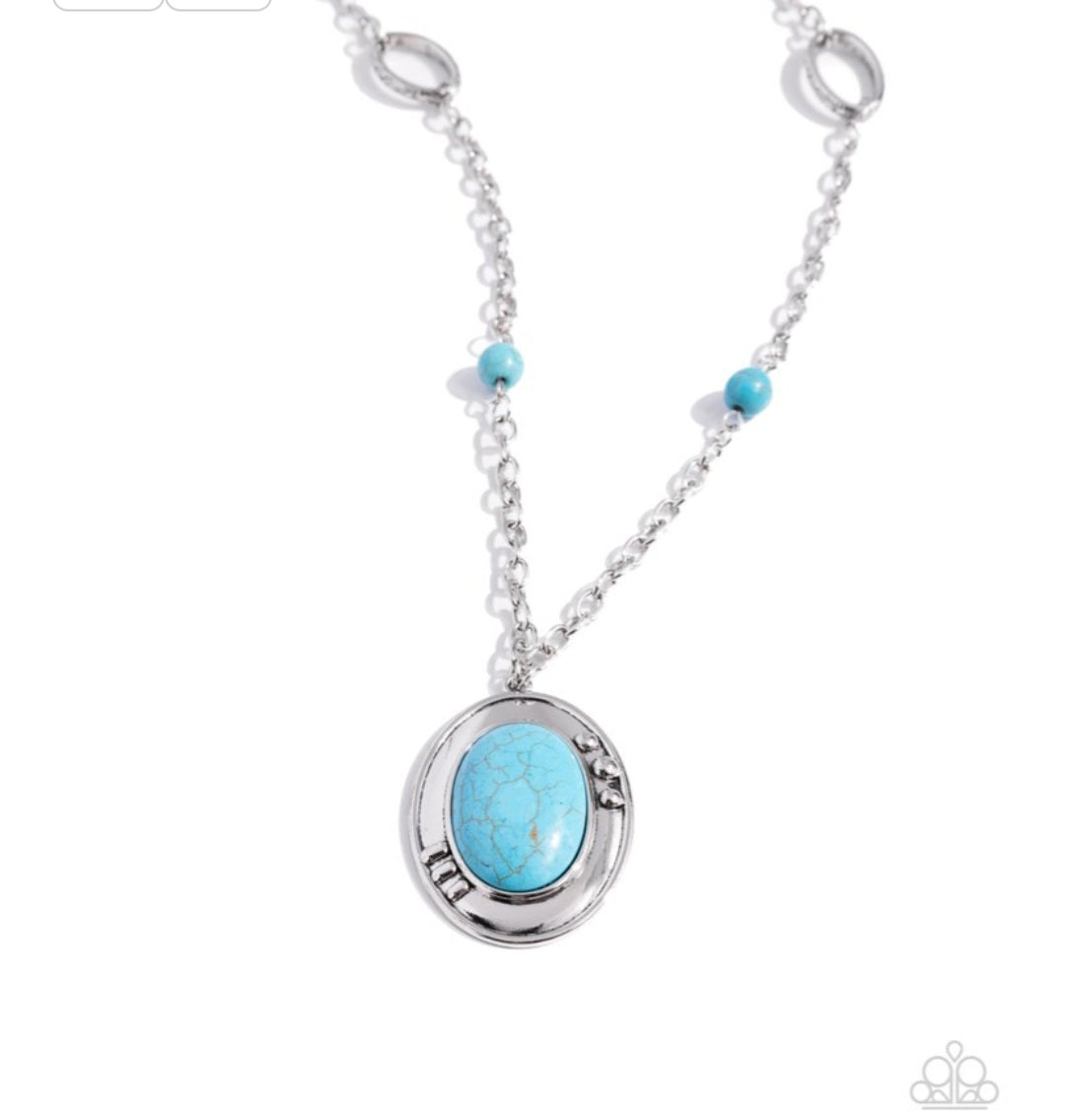 Mojave Meditation Blue- Necklace