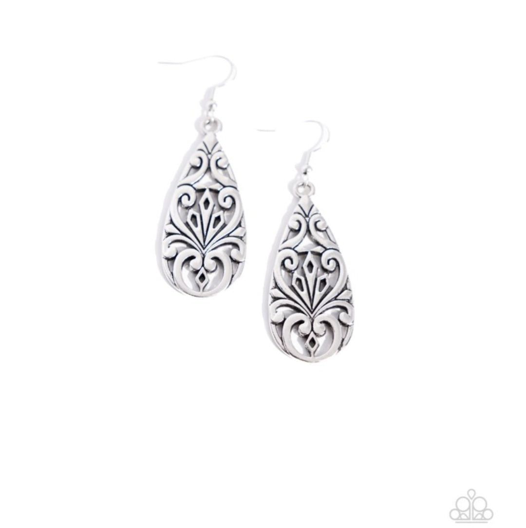 Eastern Elements- Silver Earrings