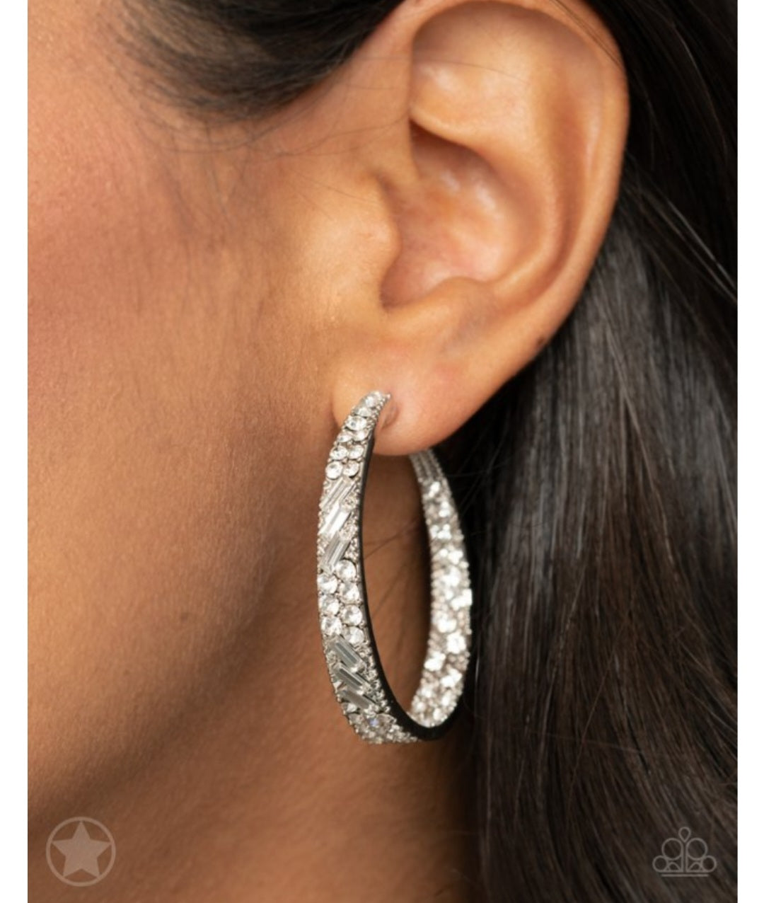 Glitz by Association- Silver Earrings