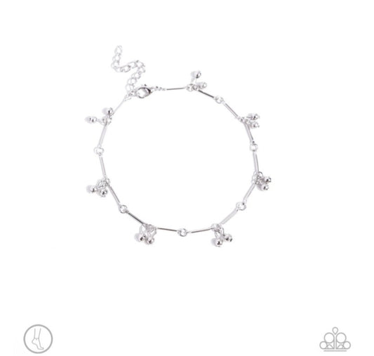 A Smile a Minute- Silver Anklet