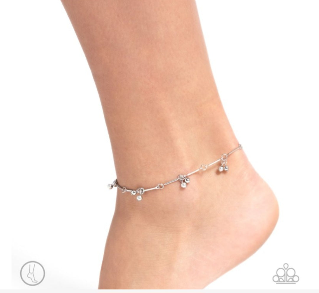 A Smile a Minute- Silver Anklet