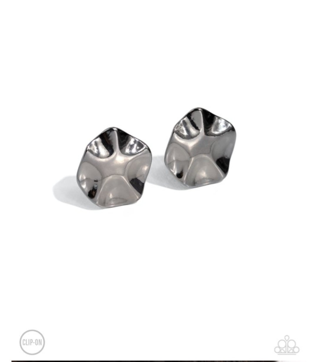 Destination Unknown-Black Clip On Earrings