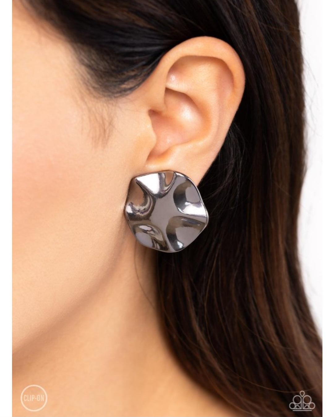 Destination Unknown-Black Clip On Earrings