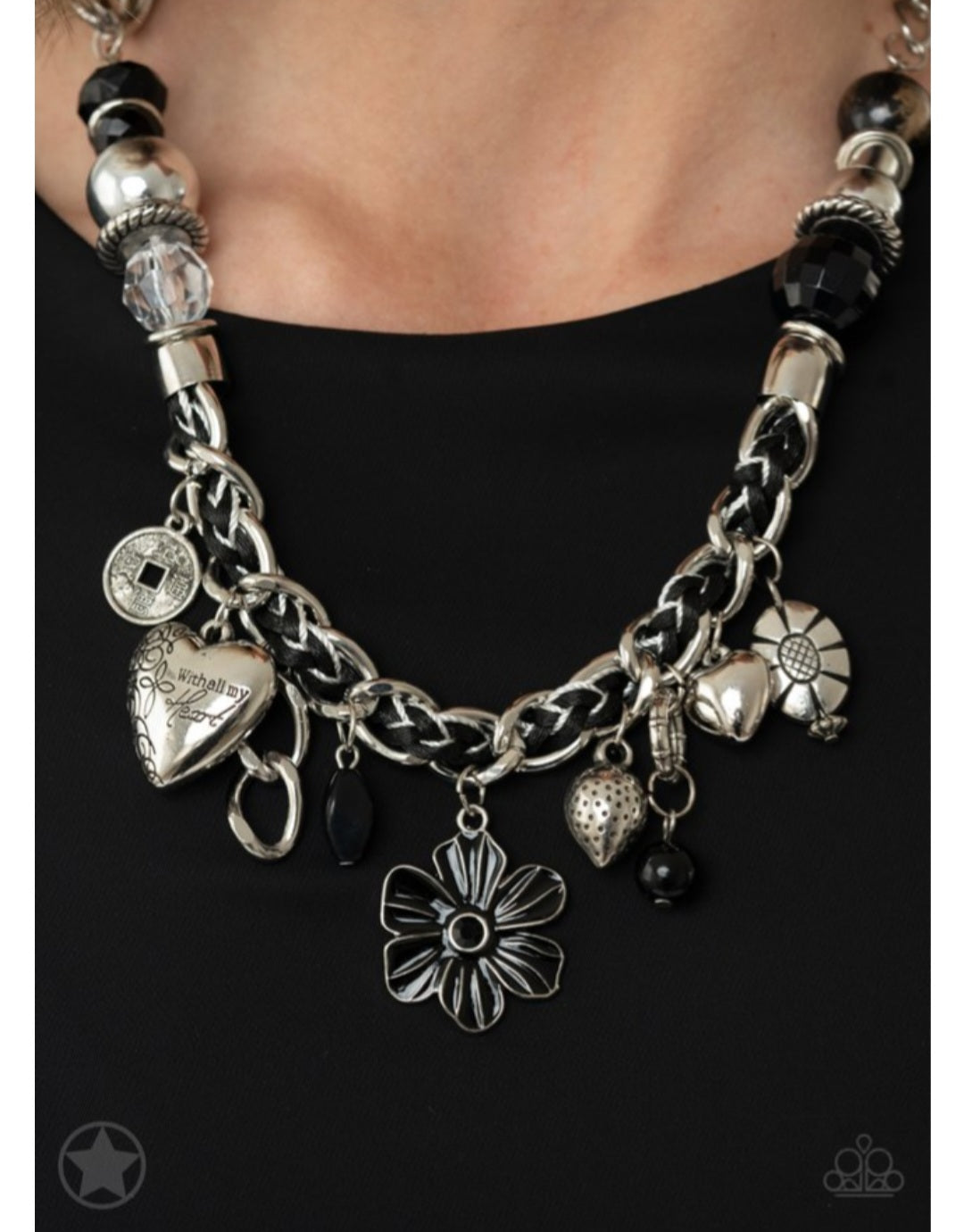 Charmed, I am Sure-Black Necklace