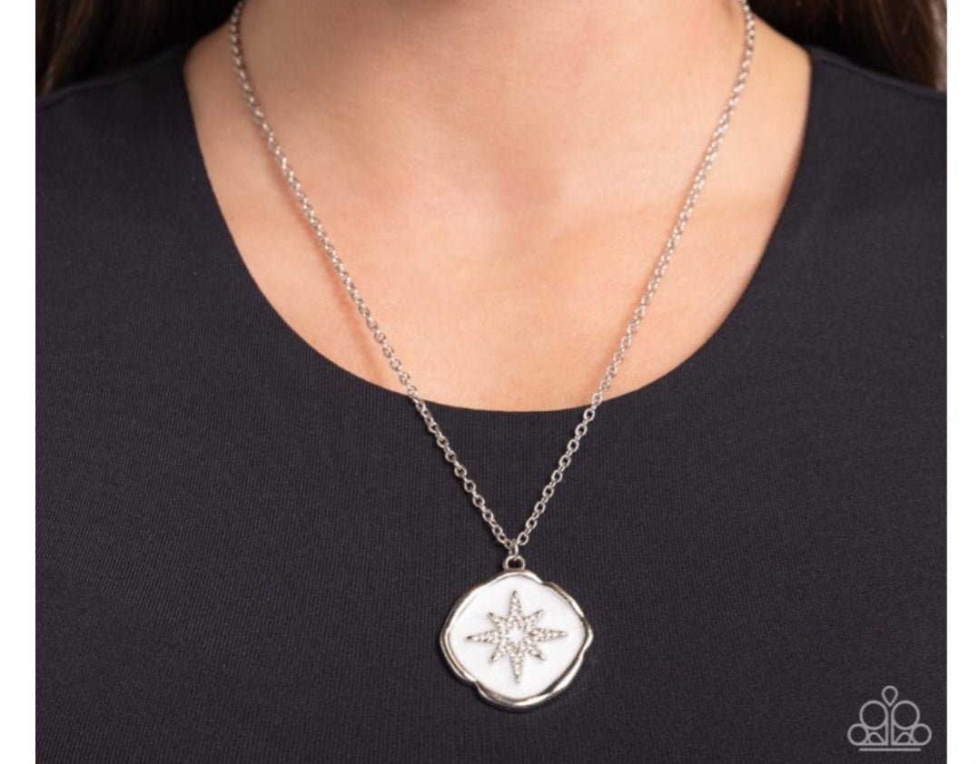 Soaring Stars- White Necklace