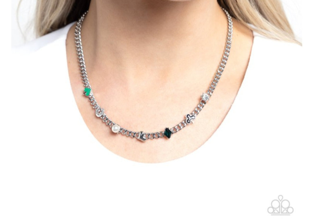 Vegas Vault- Green Necklace