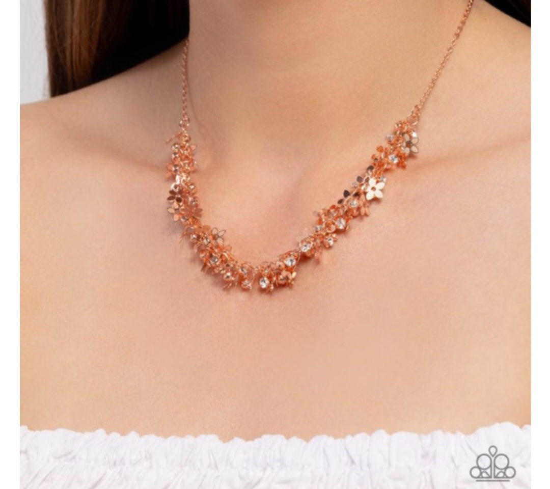 Fearlessly Floral-Copper Necklace