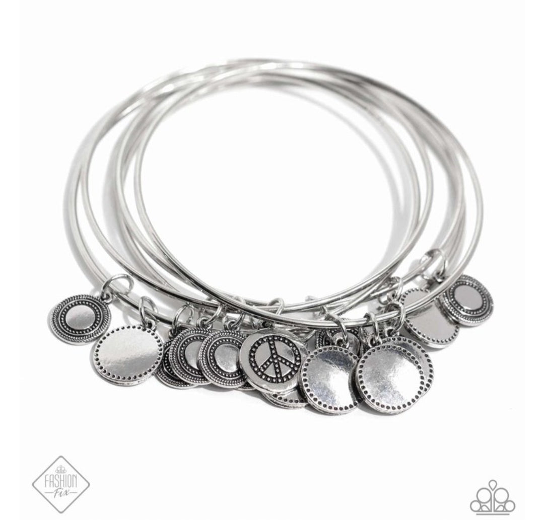 My Interest is Piqued- Silver Bracelet