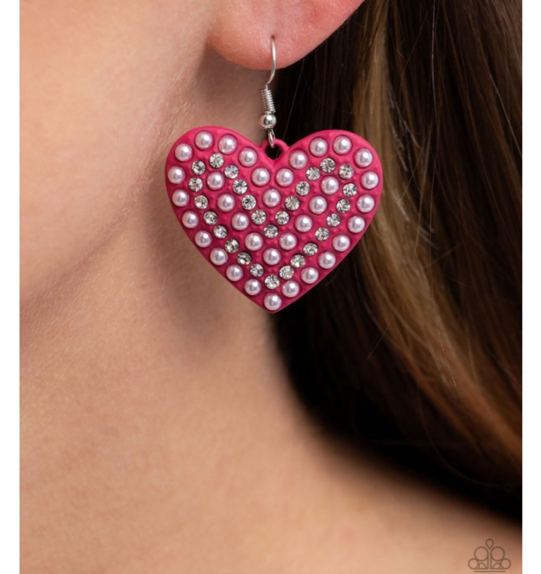 Romantic Reunion- Pink Earrings