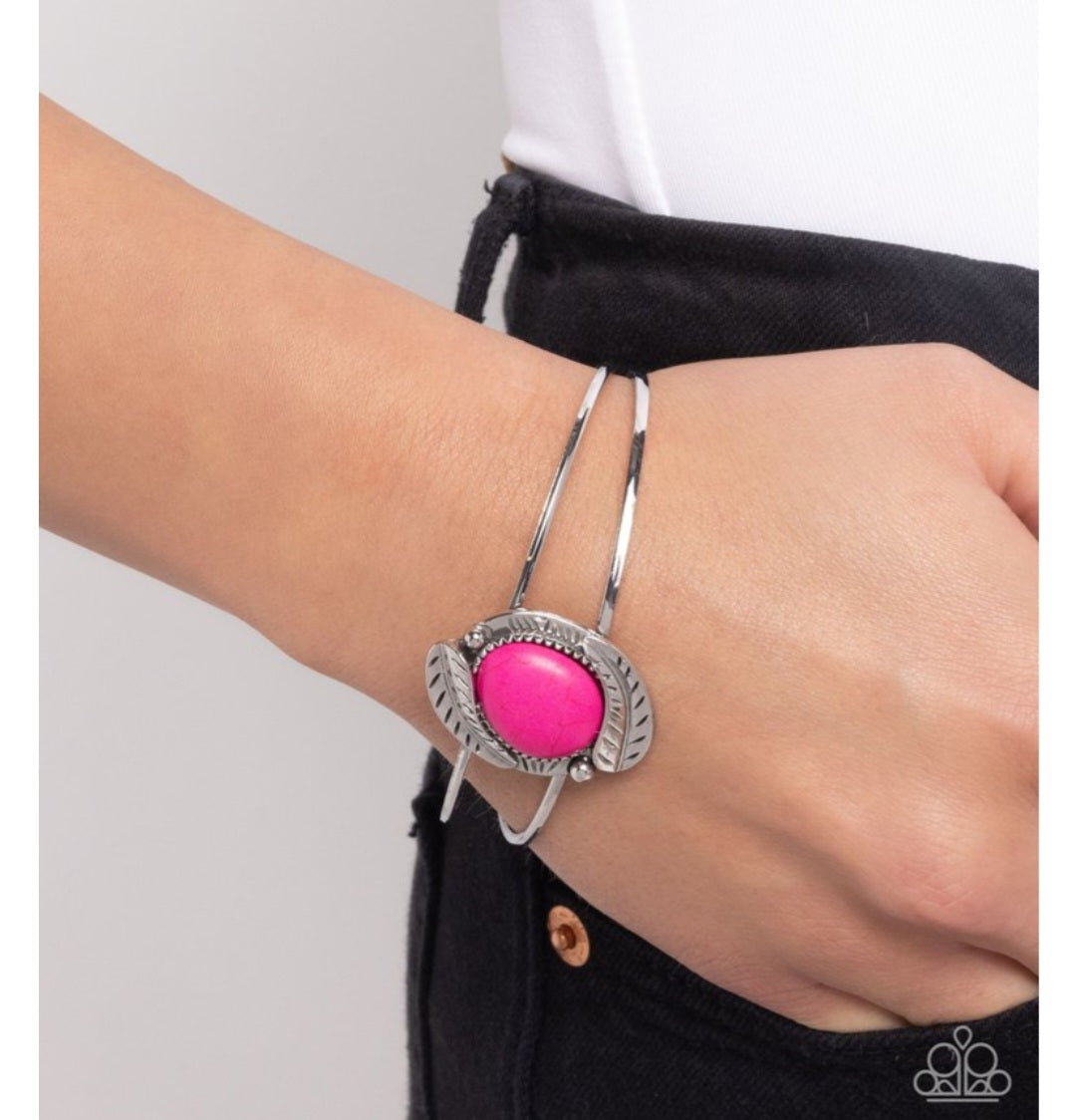 Living off the Badlands- Pink Bracelet