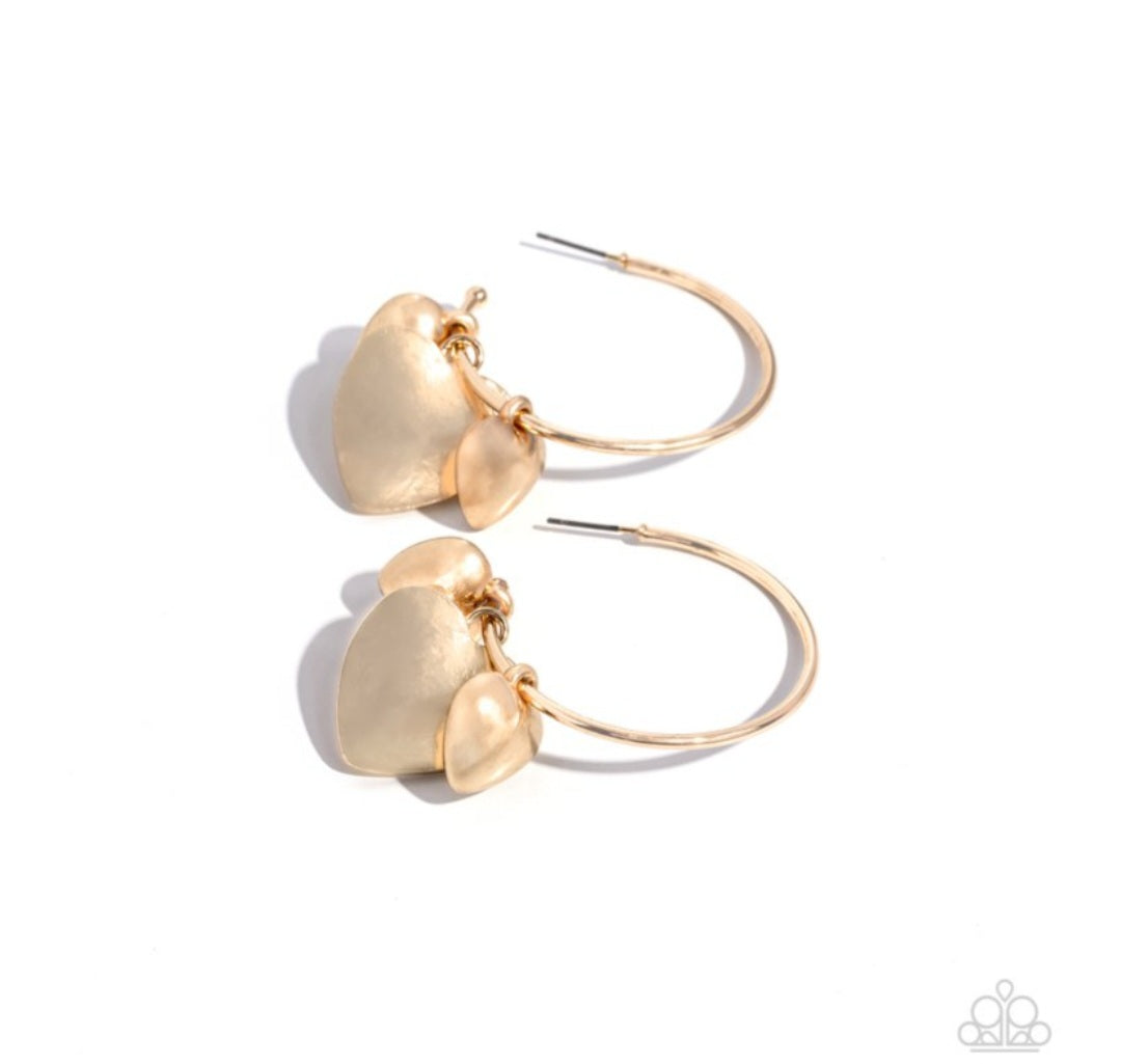 Casually Crushing- Gold Earrings