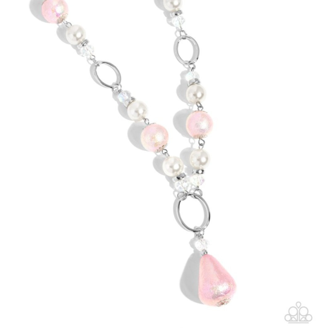 Foiled Fairytale- Pink Necklace