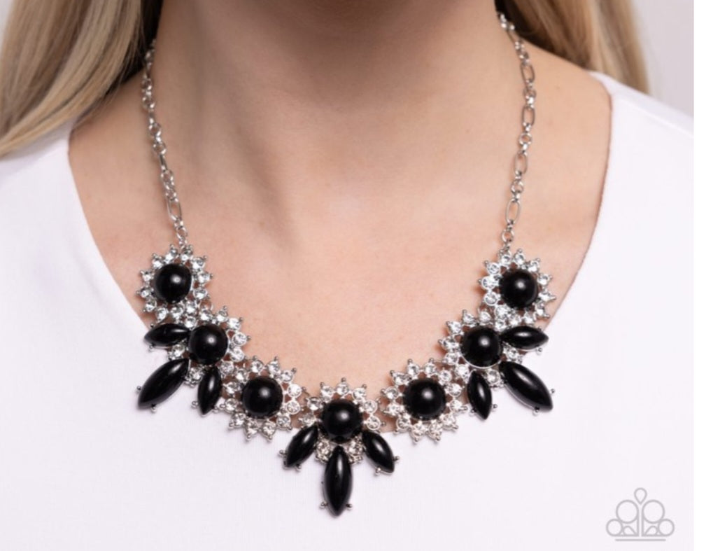 Flair for the Feminine- Black Necklace