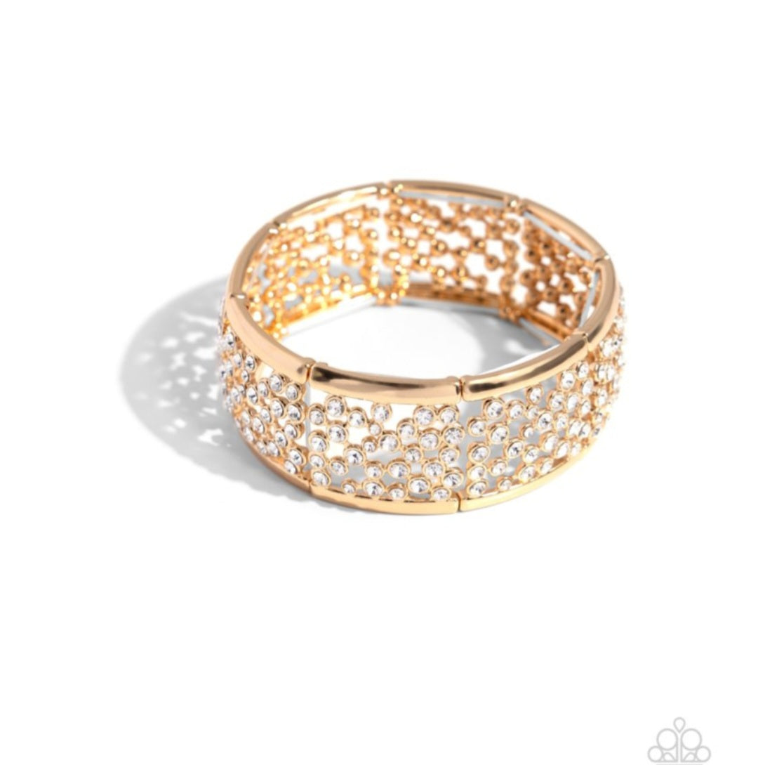 Subtly Scattered- Gold Bracelet
