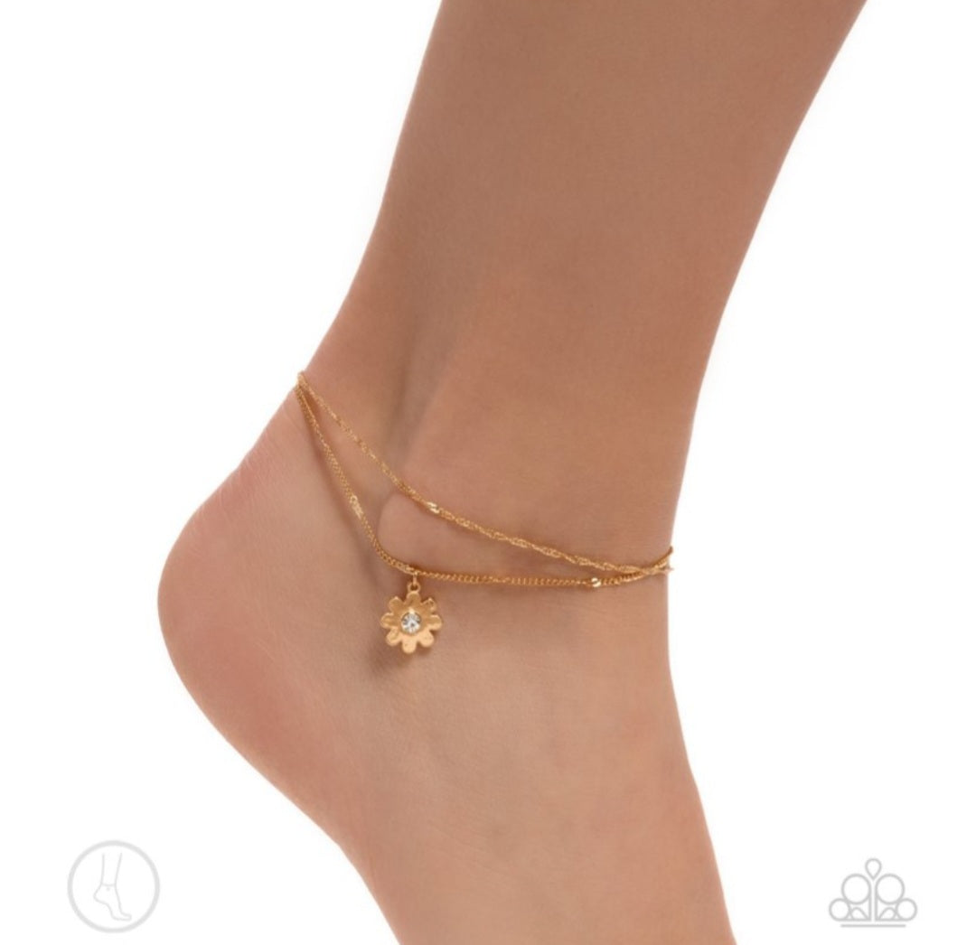 Blossoming Breeze- Gold Anklet