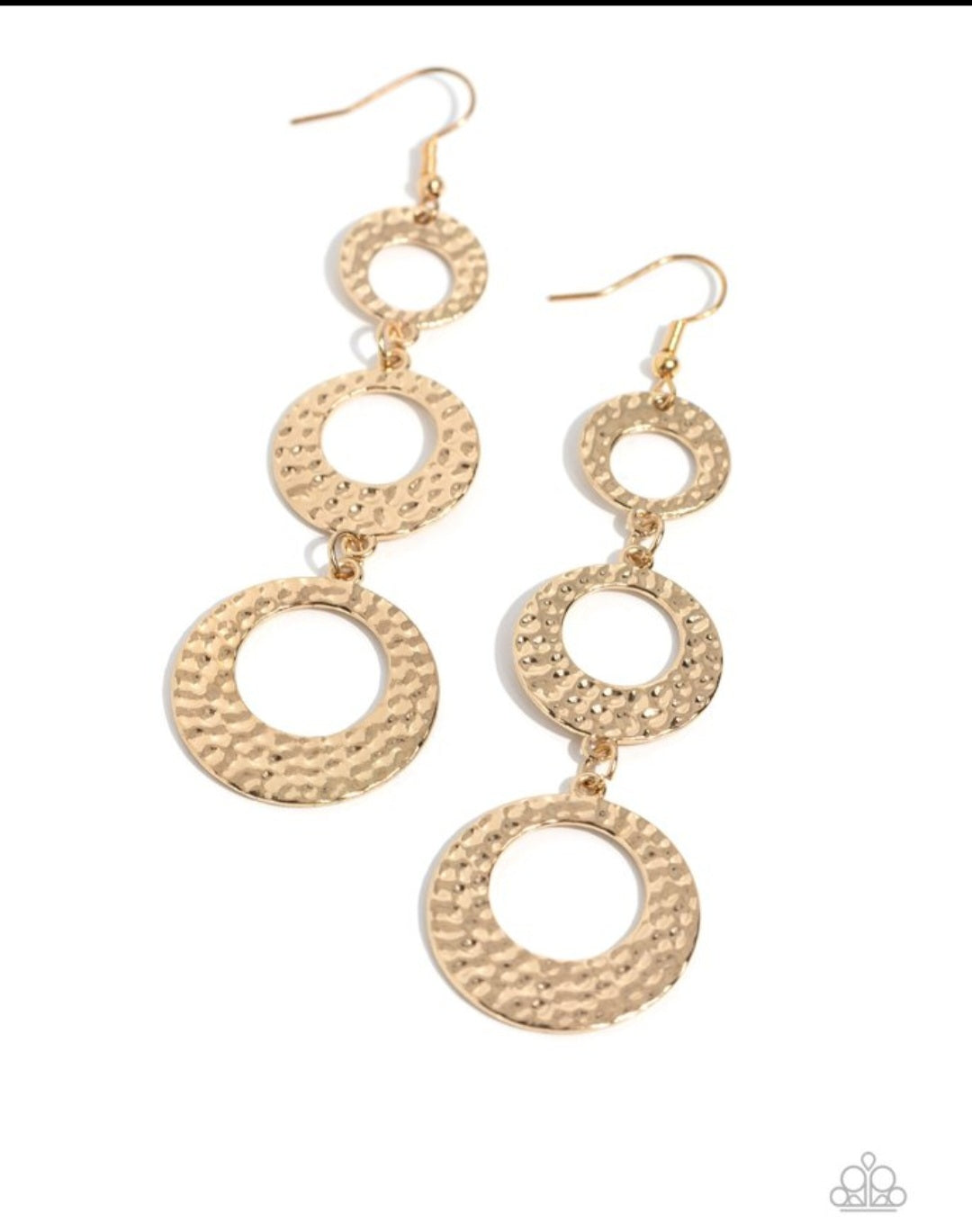 High Society Stunner-Gold Earrings