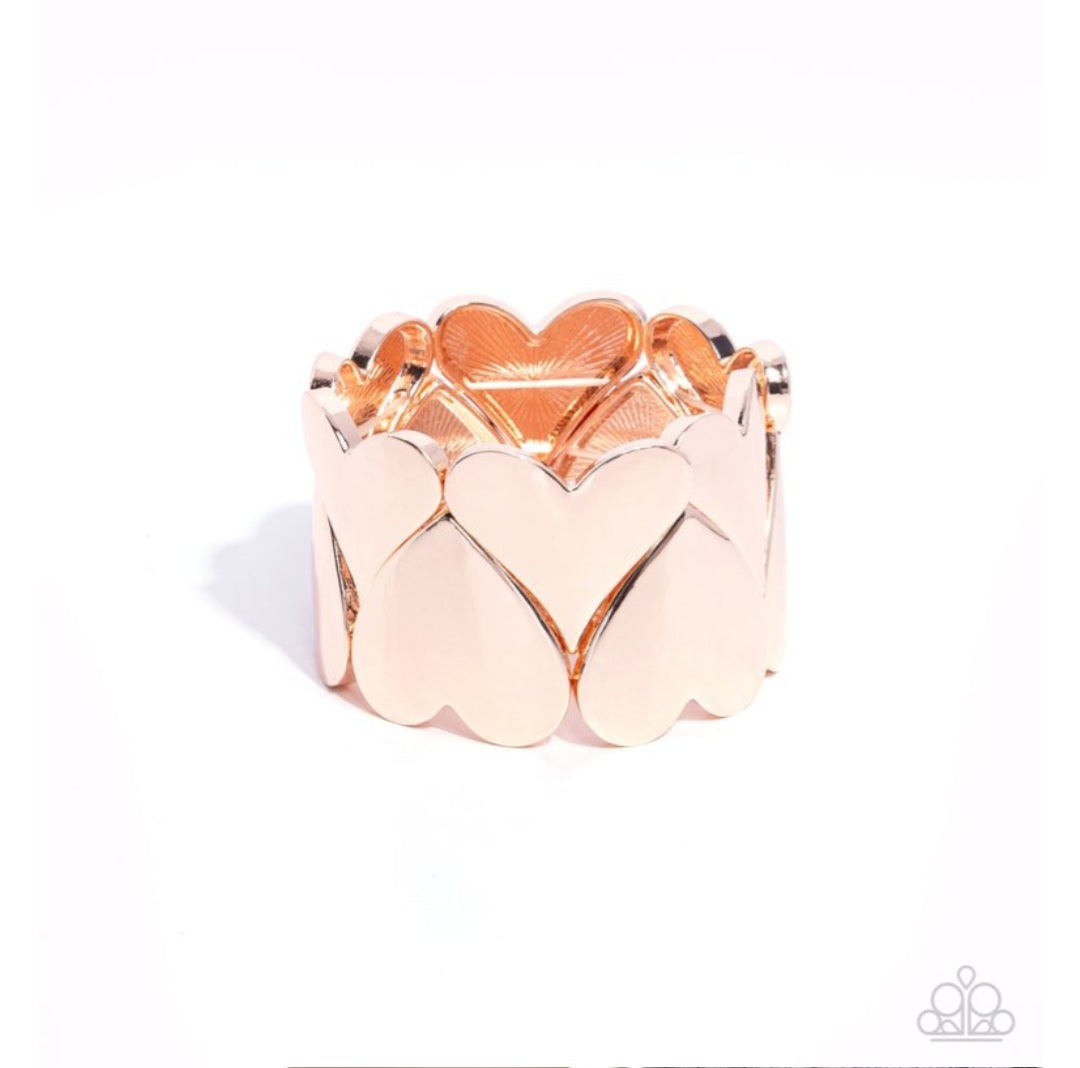 Sweetheart Setting- Rose Gold Bracelet