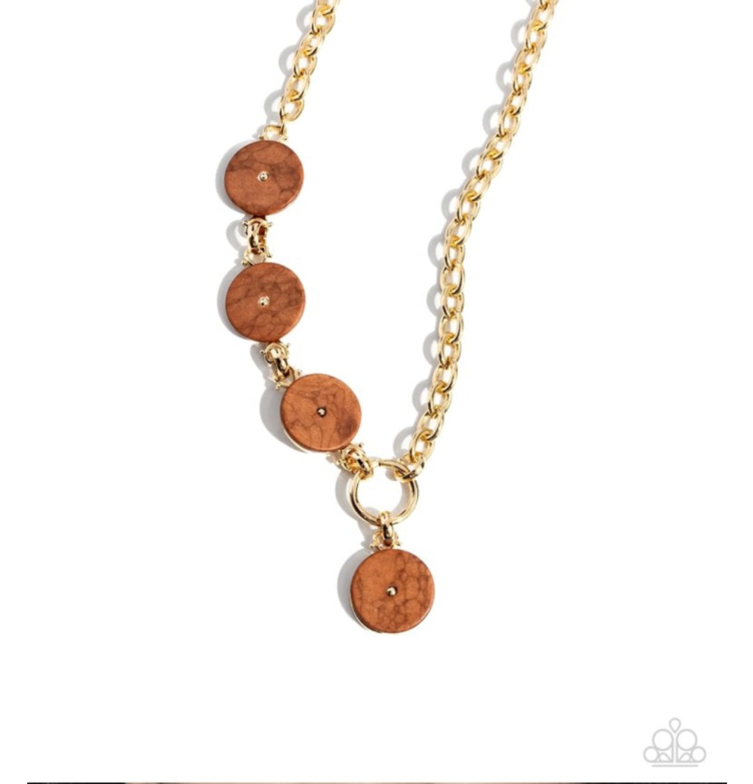 Savory Stone- Brown Necklace