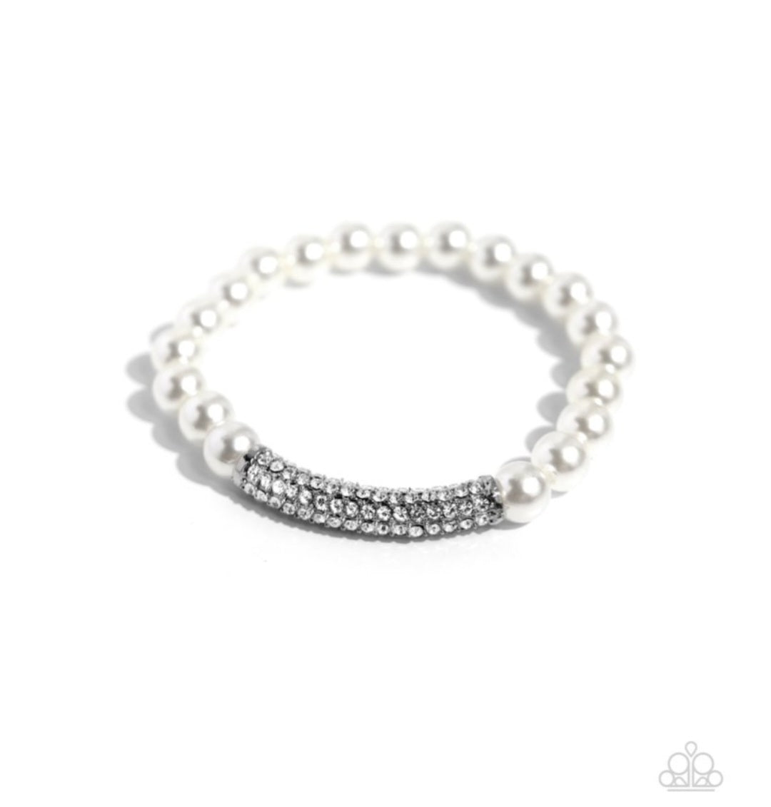 Elegance Embodied- White Bracelet