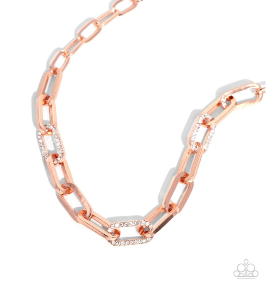 Understated Shimmer - Copper Necklace