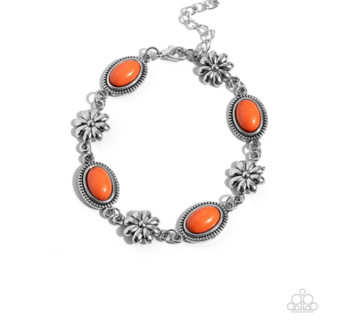 Earthy Estate- Orange Bracelet