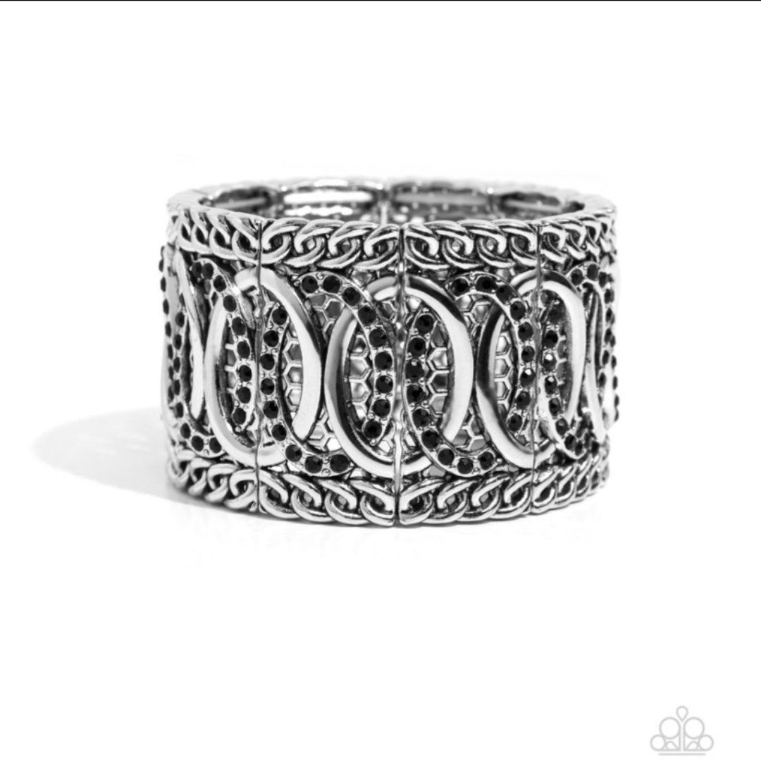 Forged Fashion- Black Bracelet