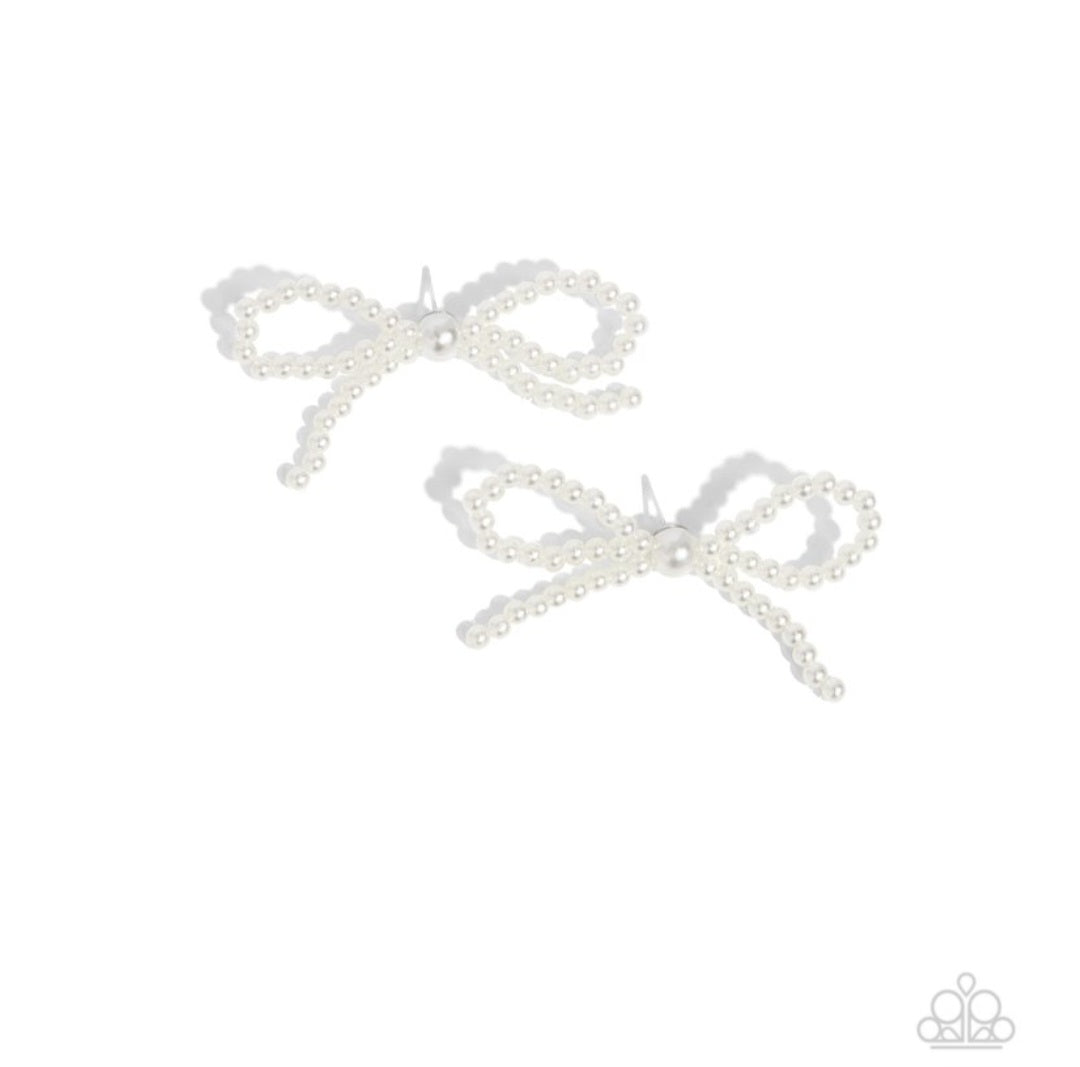 Better Ballerina- White Pearl Earrings