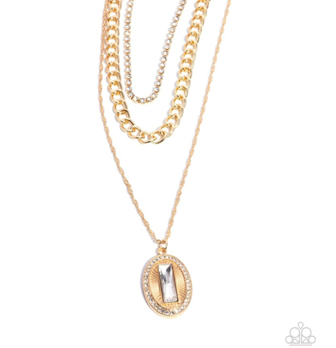 Edgy Empire-Gold Necklace