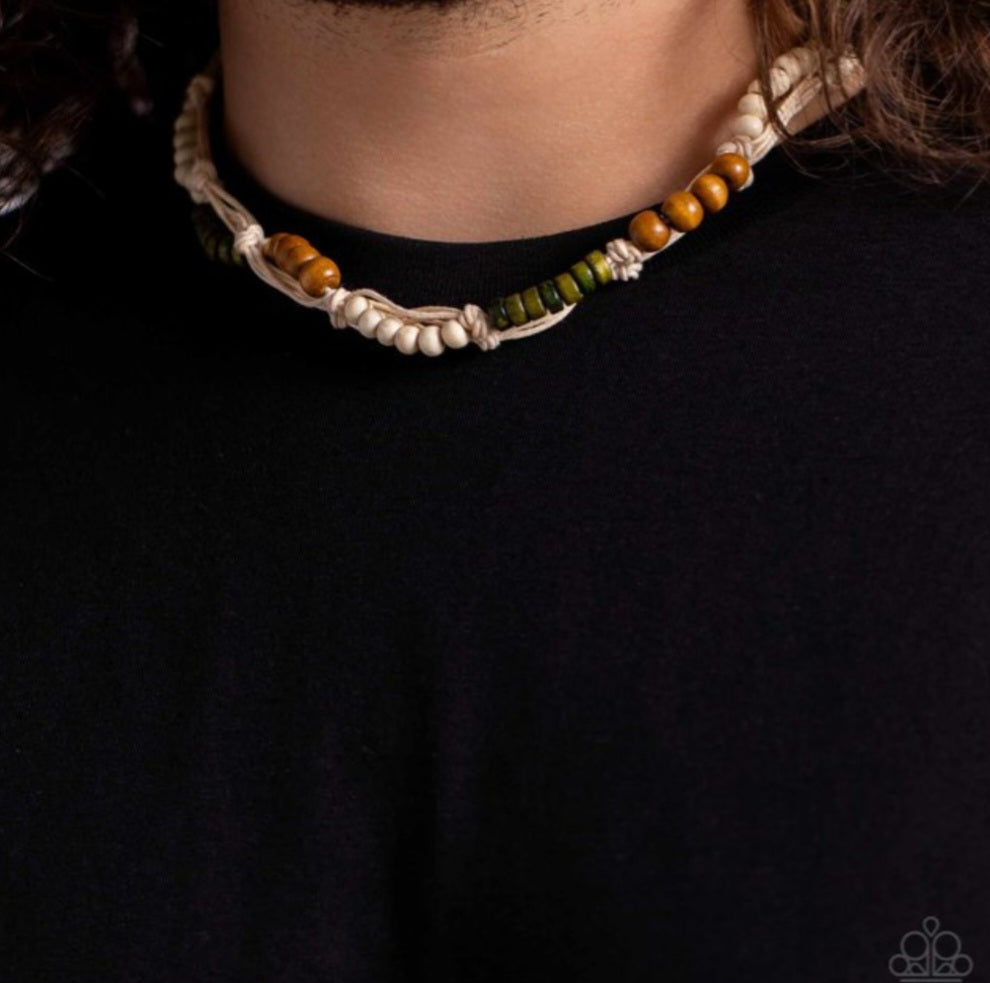 Entrada Escapade-Green Necklace Unisex