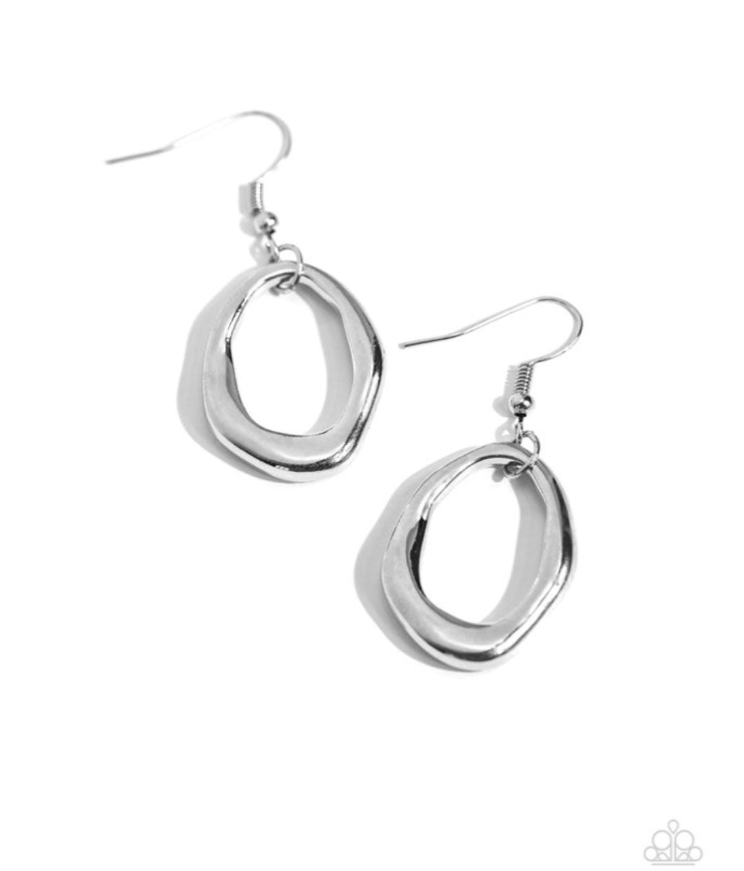 Asymmetrically Artisan - Silver Earrings