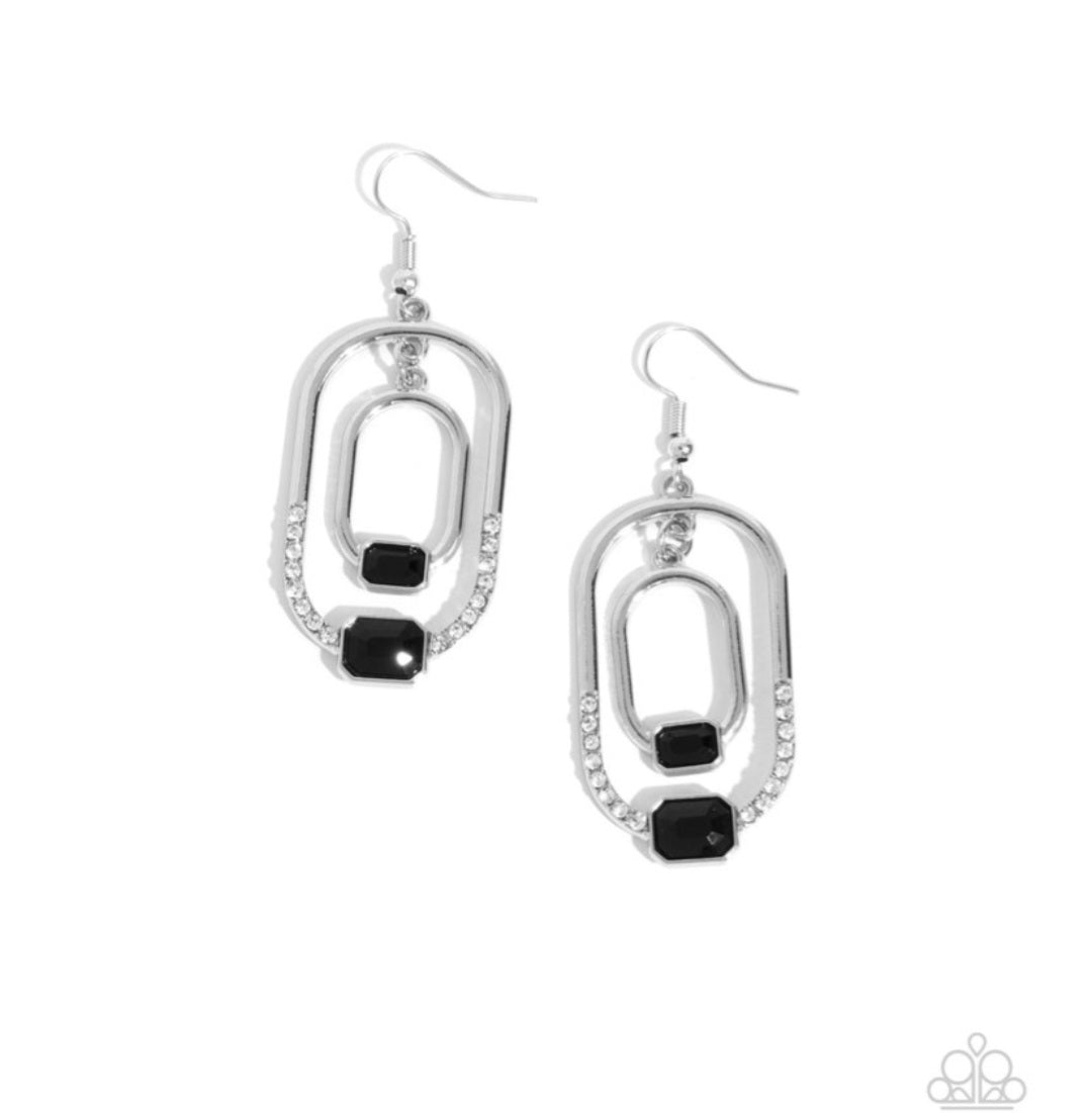 Matching Magic- Black Earrings