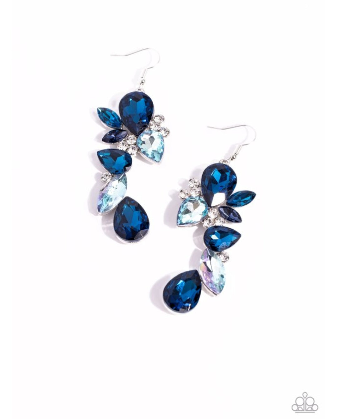 Fancy Flaunter Blue- Earrings
