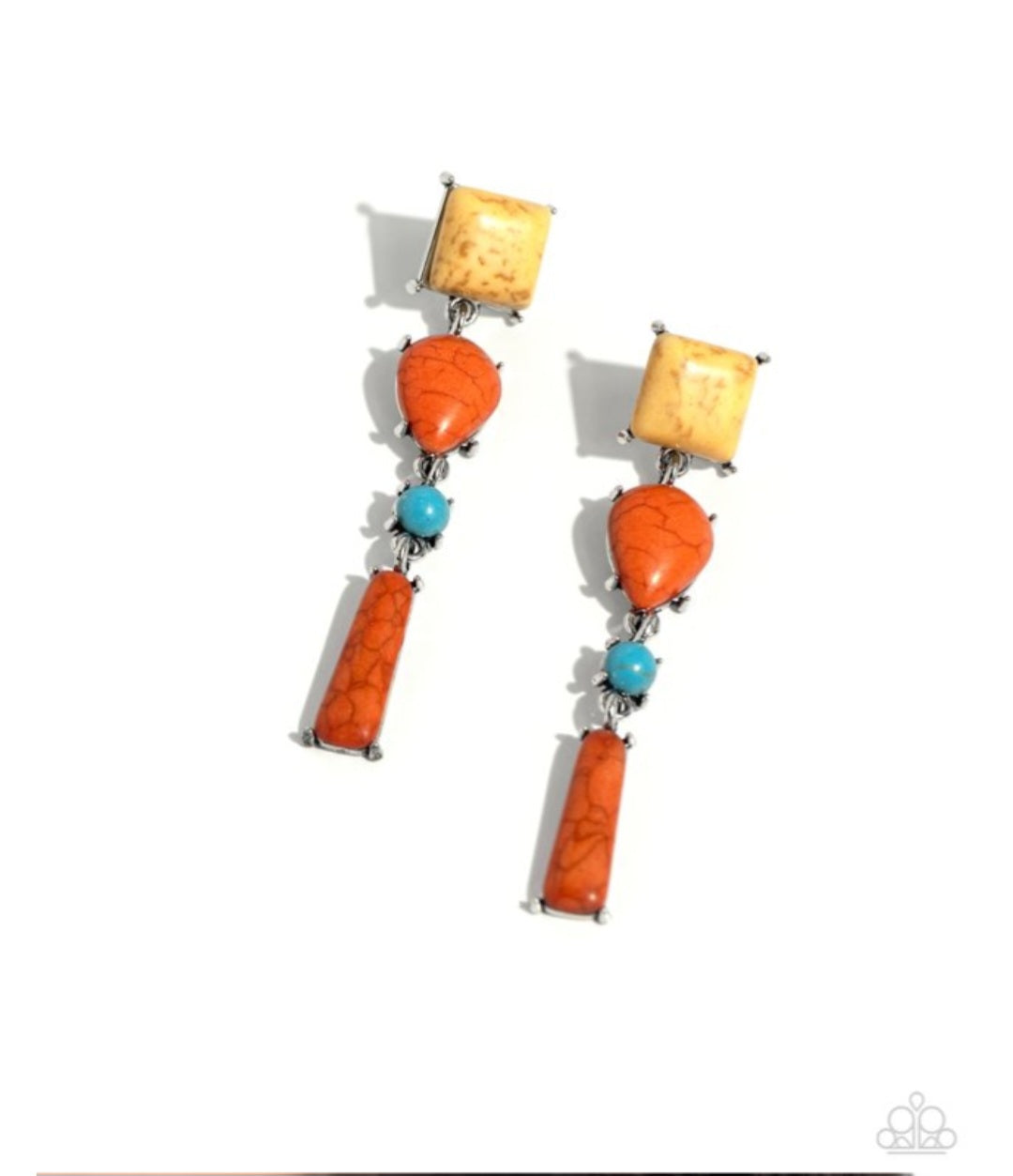 Saharan Sabbatical- Orange Earrings