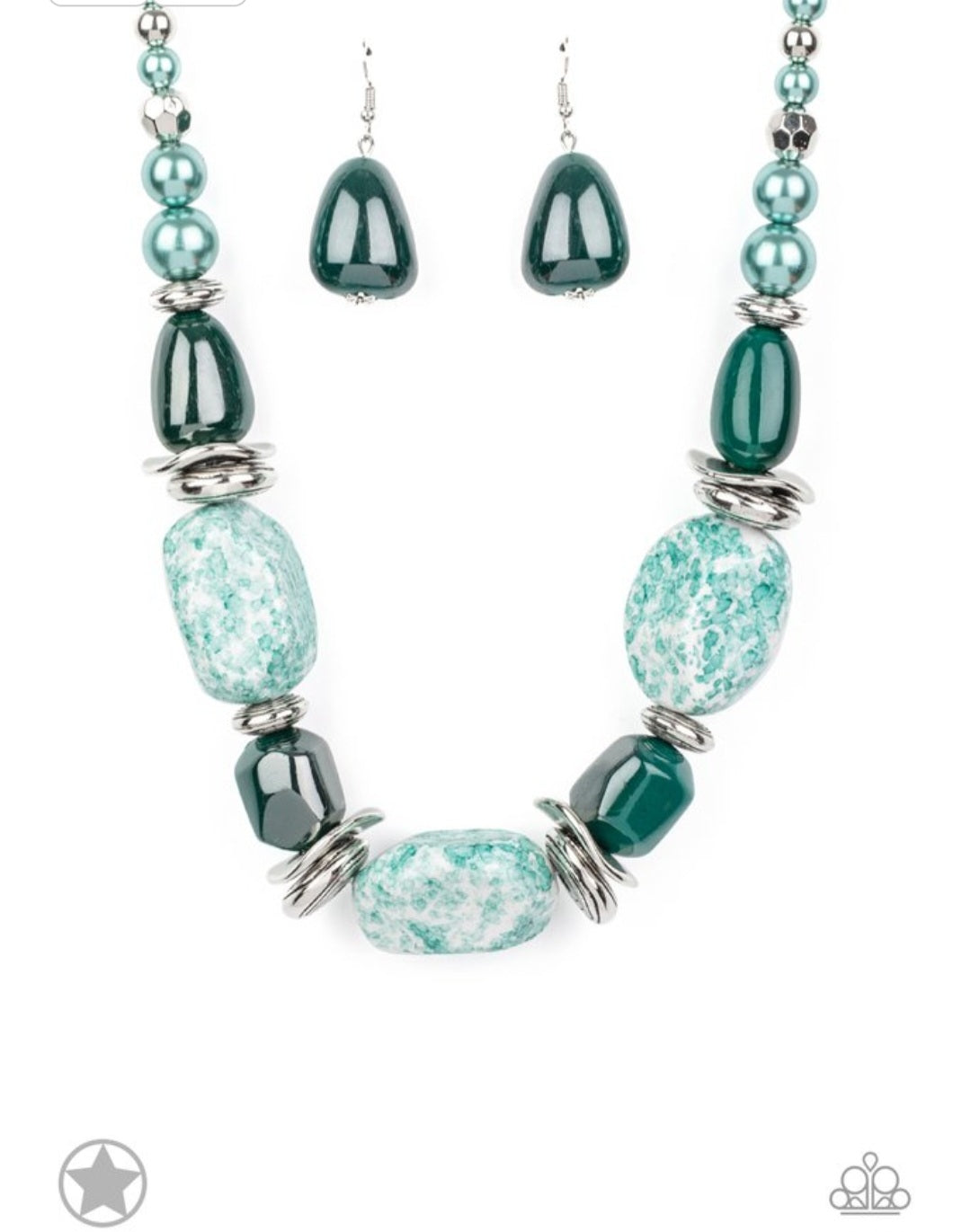 In Good Glazes- Blue Necklace