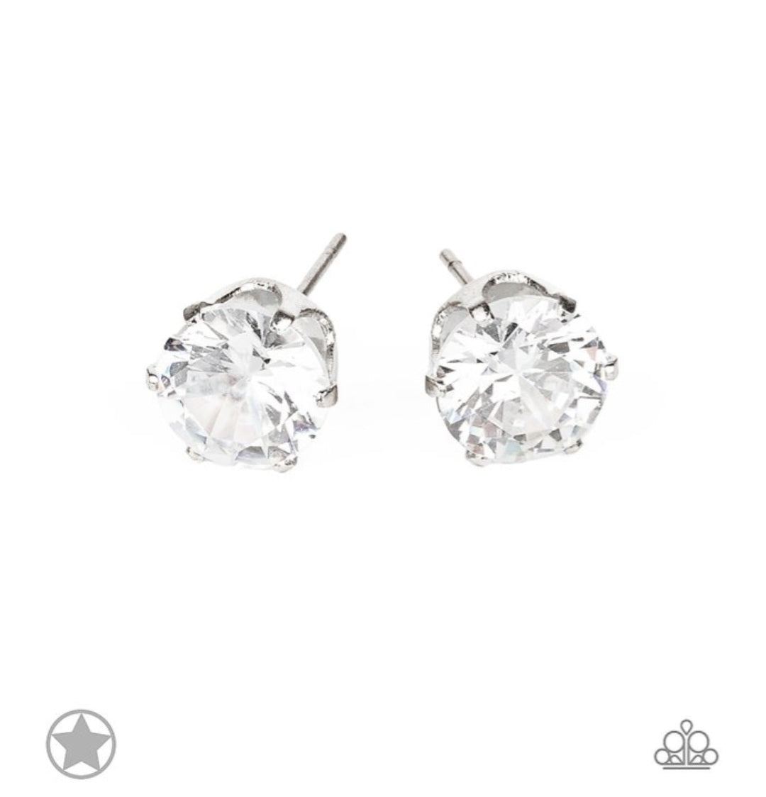 Just in Timeless- White Earrings