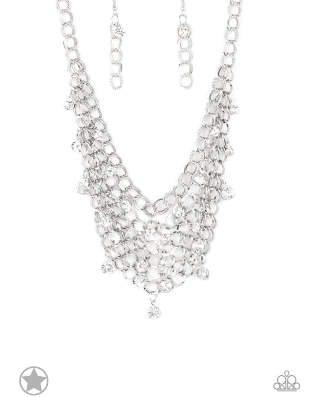 Fishing for Compliments- Silver Necklace