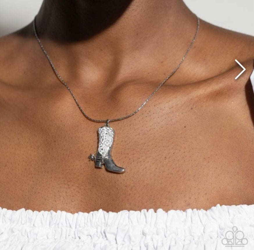 Cowboy Confidence- White Necklace