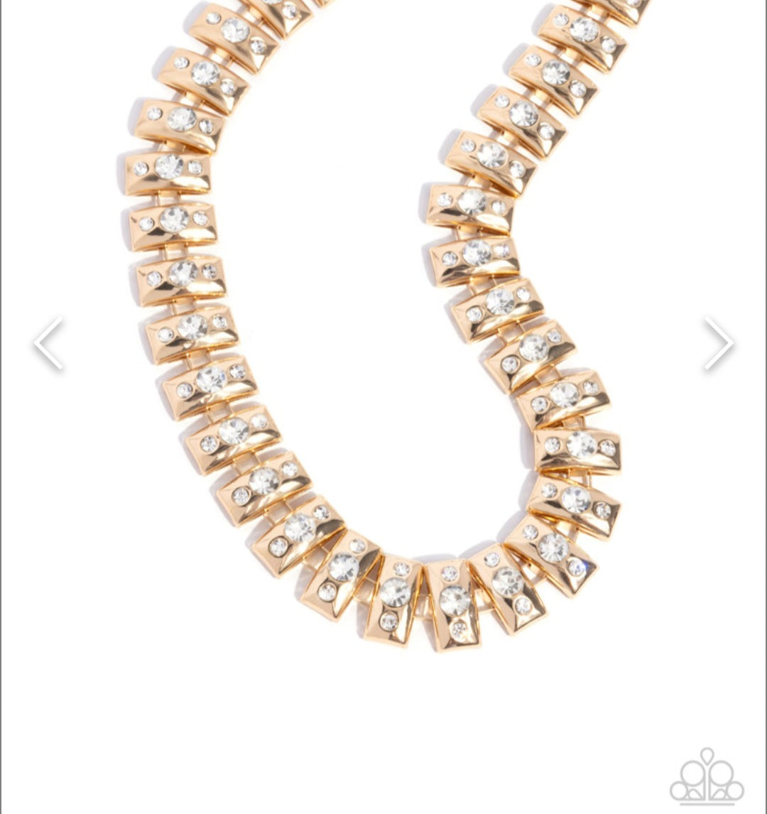 Officially Oppulent- Gold Necklace