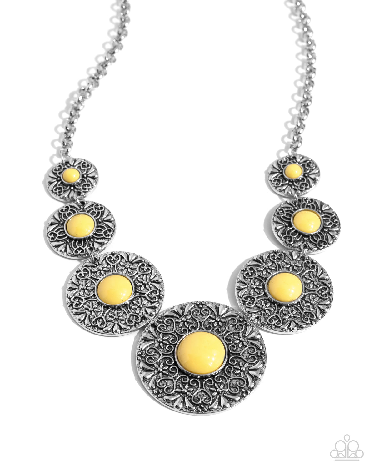 Garden Glade- Yellow Necklace
