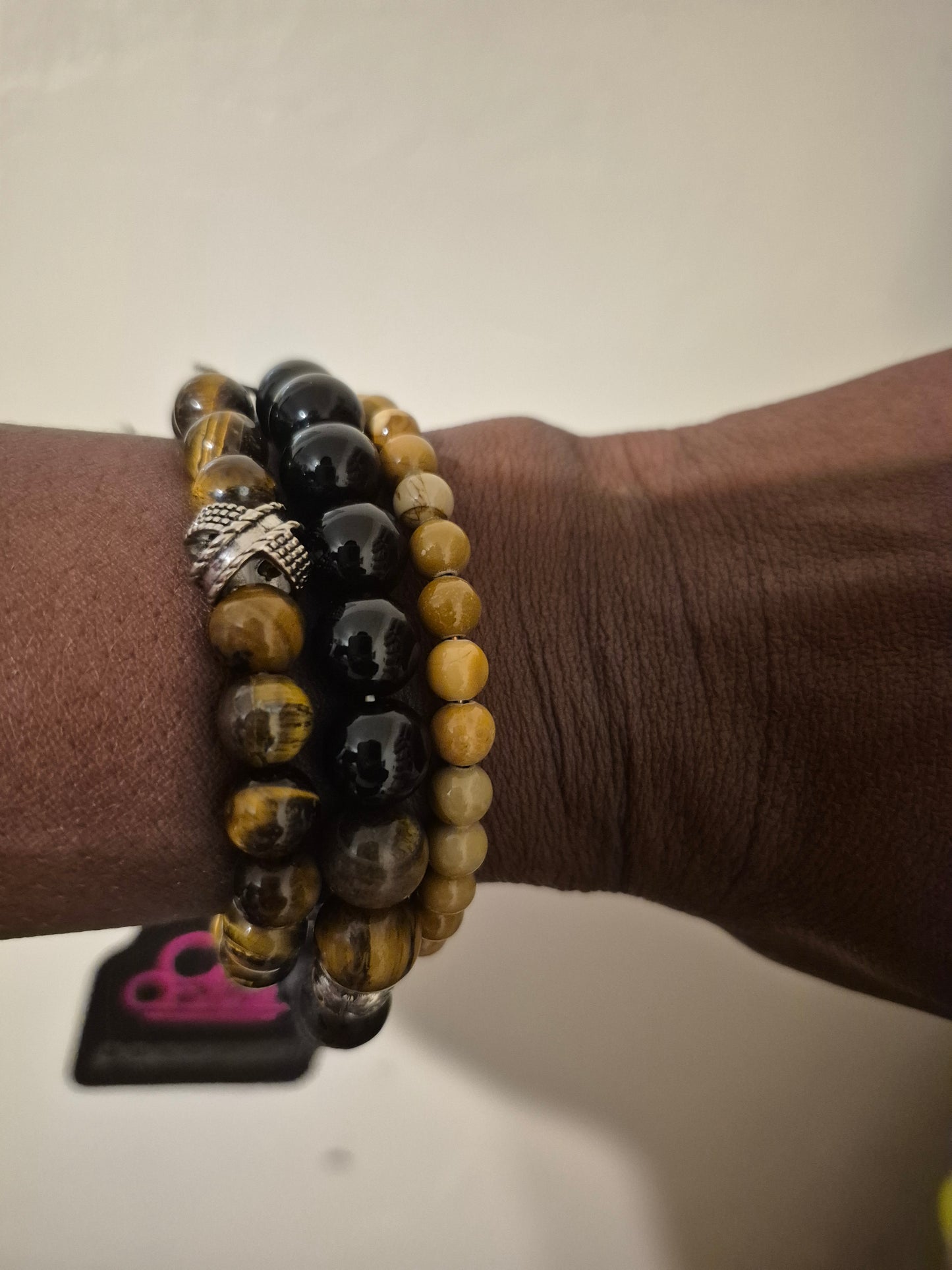 Brown Wood Unisex Bracelets-3