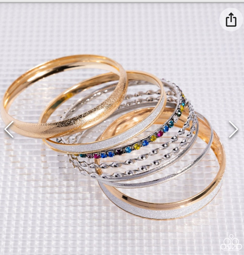 Smoldering Stack- Multi Bracelet