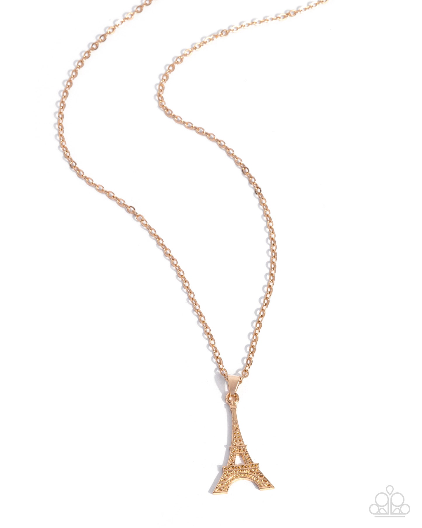 Eiffel Tower Eloquence-Gold Necklace