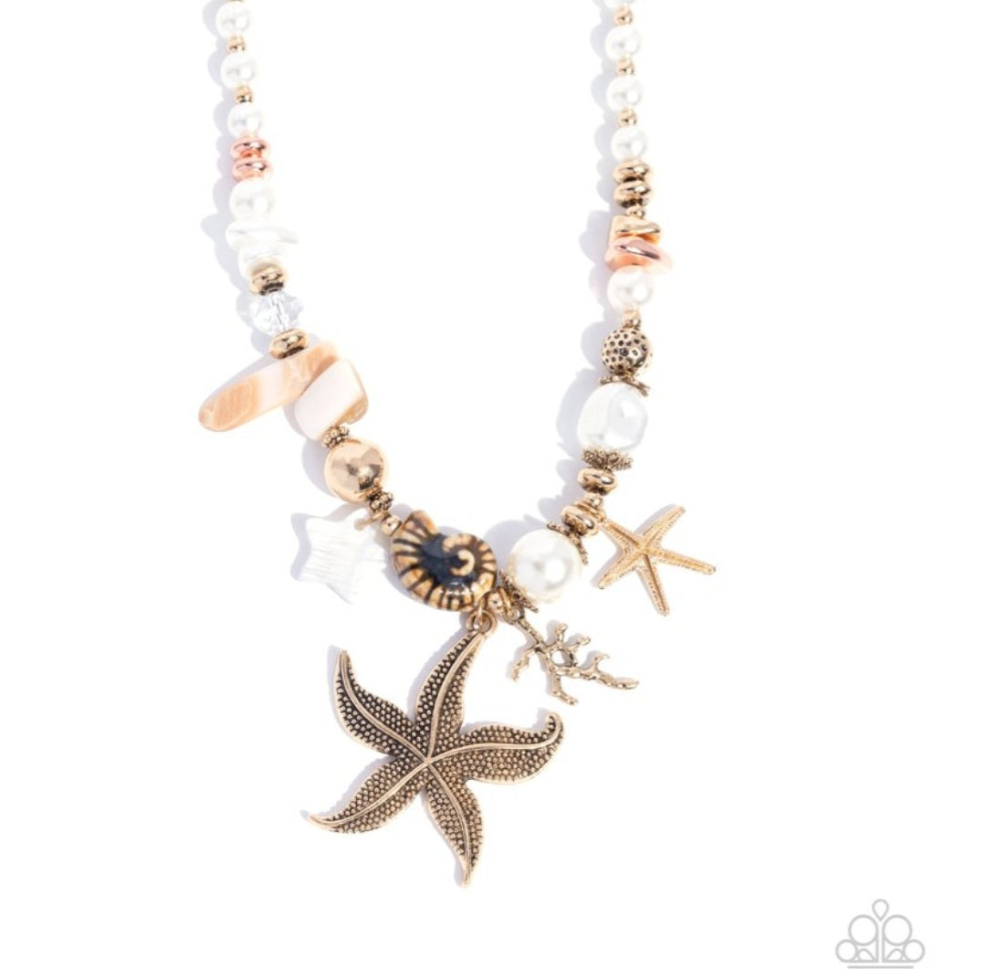 Coastal Cameo- Multi Necklace