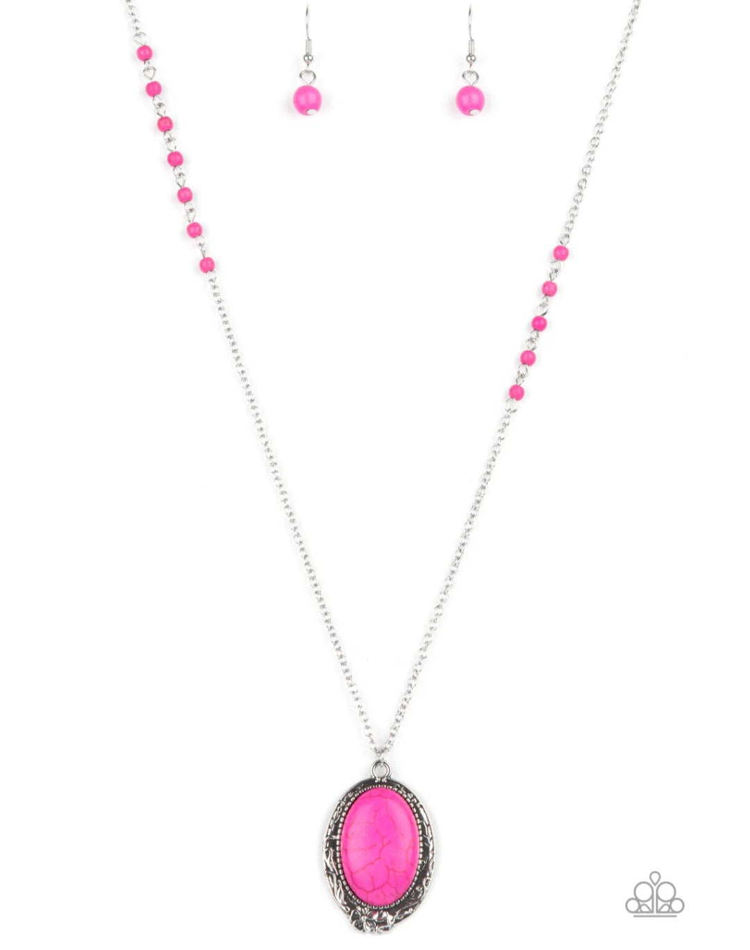 Paparazzi Plateau Paradise- Pink Necklace