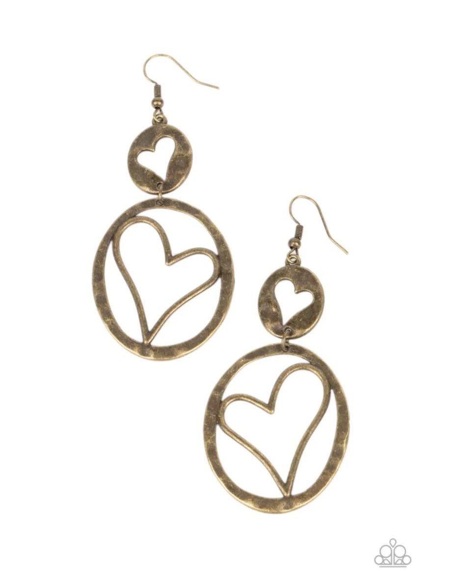 Enchanting Echo- Brass Earrings