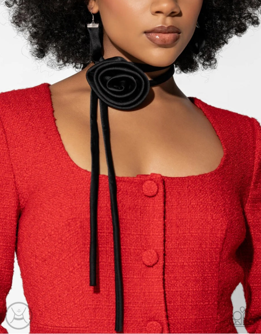 Rosette Reality Black- Necklace